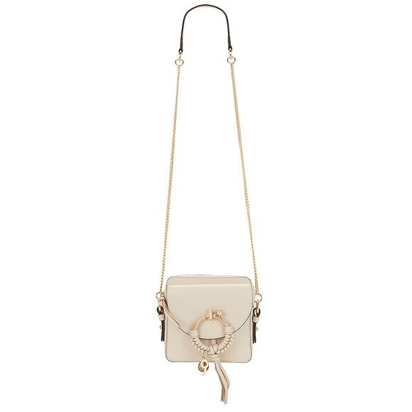 See By Chloe �Joan� Cement Beige Leather Shoulder Bag OS - Picture 1 of 6